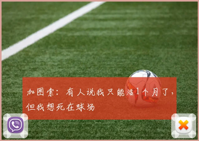 加图索：有人说我只能活1个月了，但我想死在球场